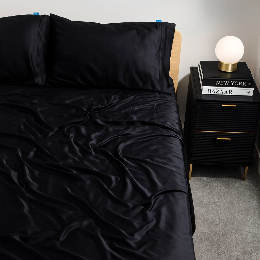 Charcoal bamboo bedding set by eucora